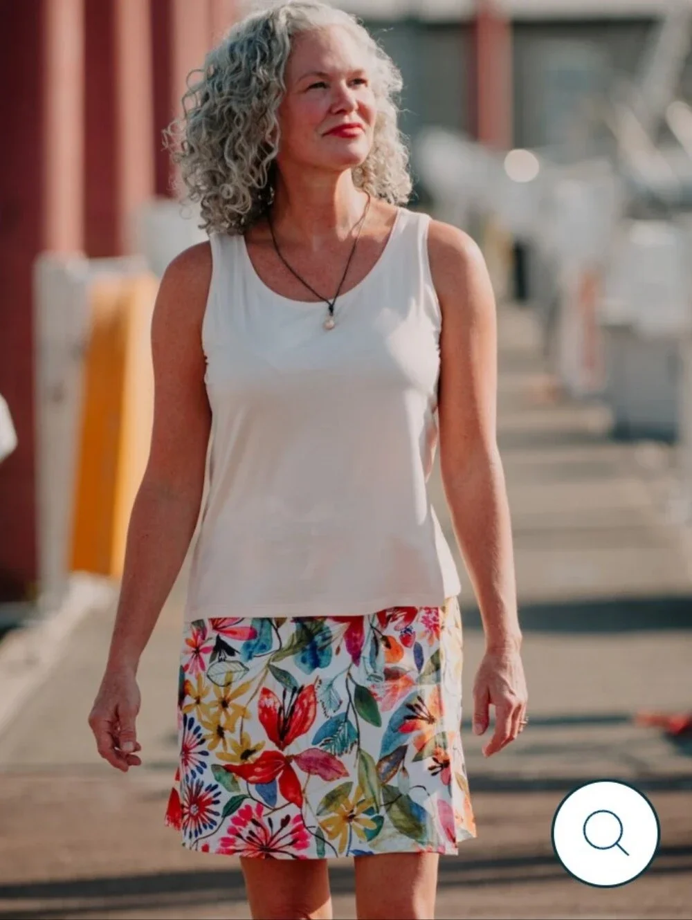 Ripskirt Hawaii bright floral
